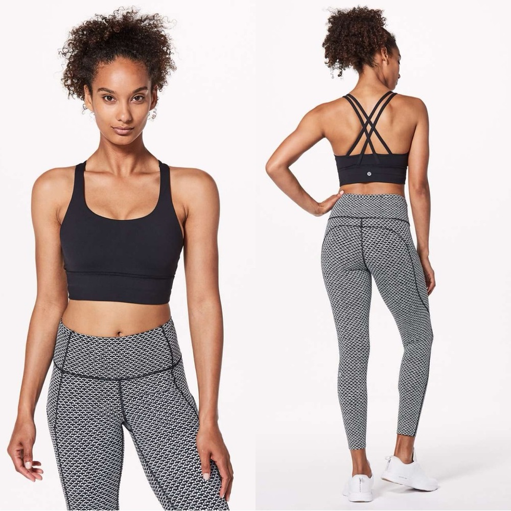 Lululemon Energy Bra *Long Line Black Size 8